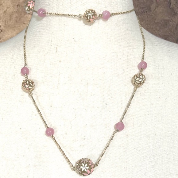 KATE SPADE • At First Blush Station Rosary Necklace - Picture 5 of 6